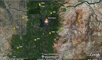 Map of cluster volcano-hood-distal