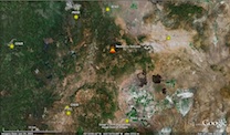 Map of cluster volcano-newberry-distal