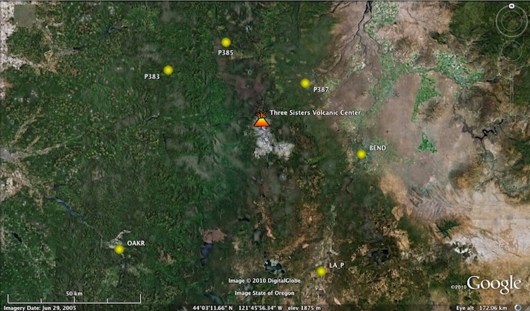 Map of volcano-ts-distal stations